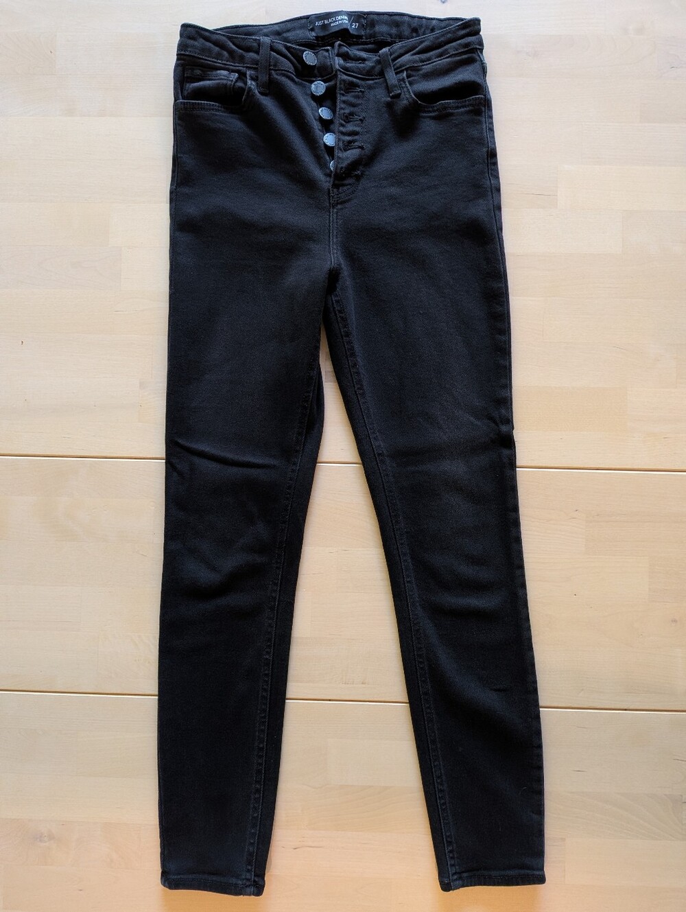 Just Black Denim High Rise Skinny Jean Size 27